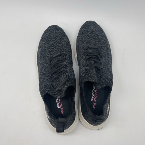 Skechers Bobs Sport Sparrow 2.0 Shoes Womens 7 Black Slip On Athletic Gym Shoes - Picture 5 of 10